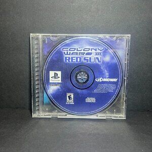 Colony Wars III Red Sun Playstation 1 PS1 Video Game & Back Insert - No Manual